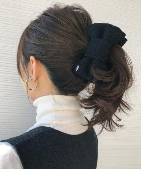 black×laméblack(banana clip)