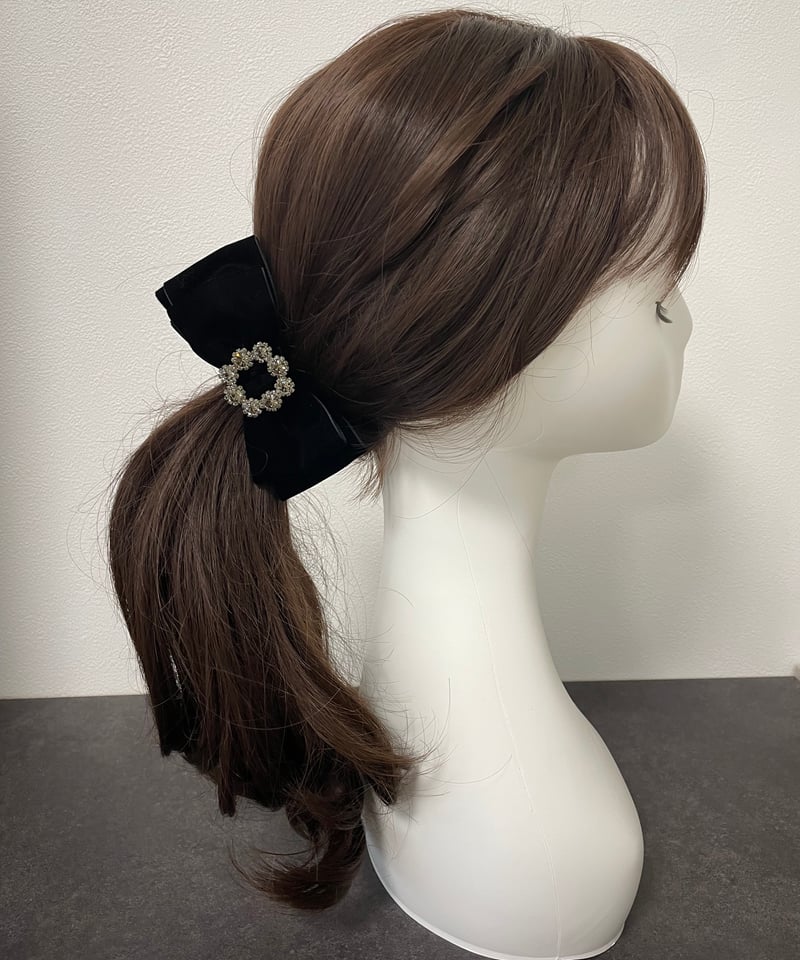 velvet ×bijou double ribbon(banana clip) | Rénfy