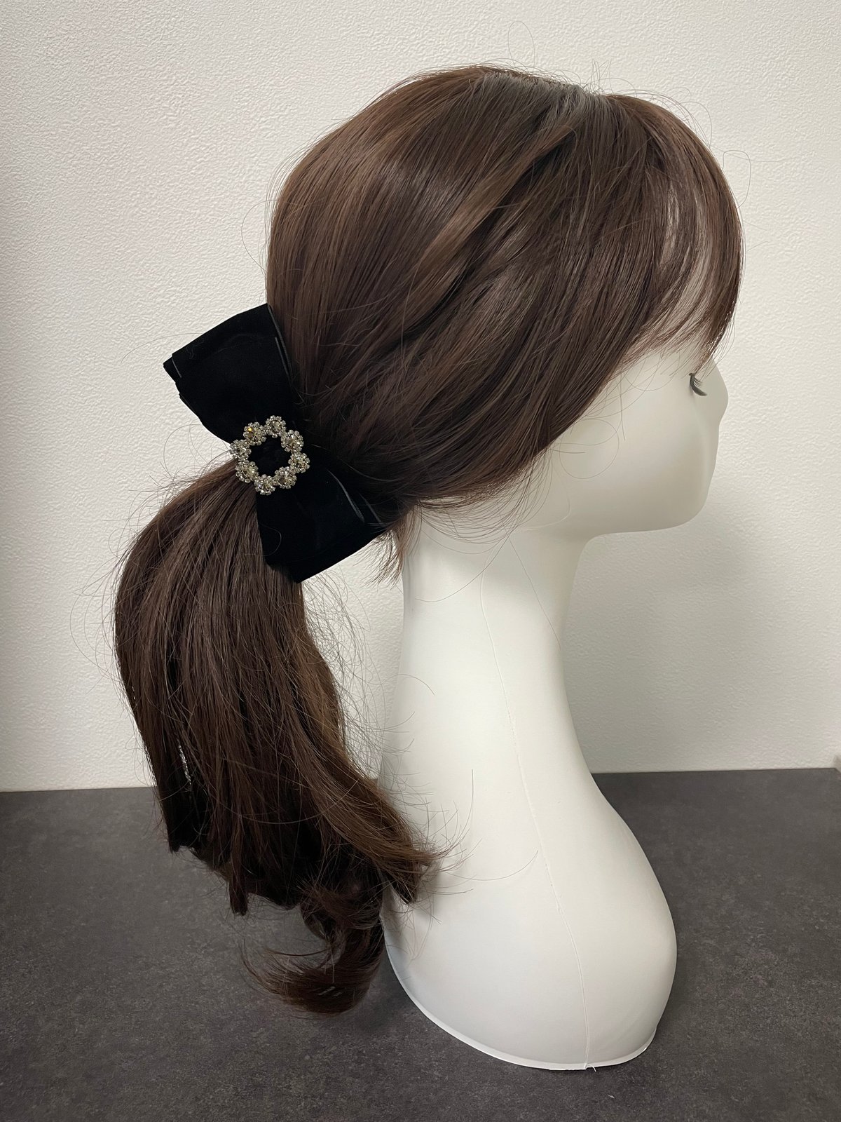 velvet ×bijou double ribbon(banana clip) | Rénfy
