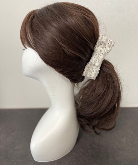 Ivory White Grey ×Metallic Silver(smart banana clip)