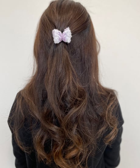 lilac×white (mini mini clip)