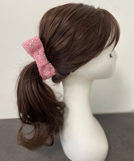 peach pink×lamé(smart banana clip)