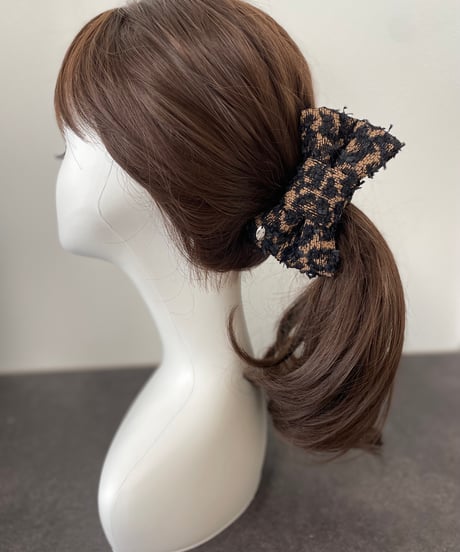 leopard  tweed brown(banana clip)