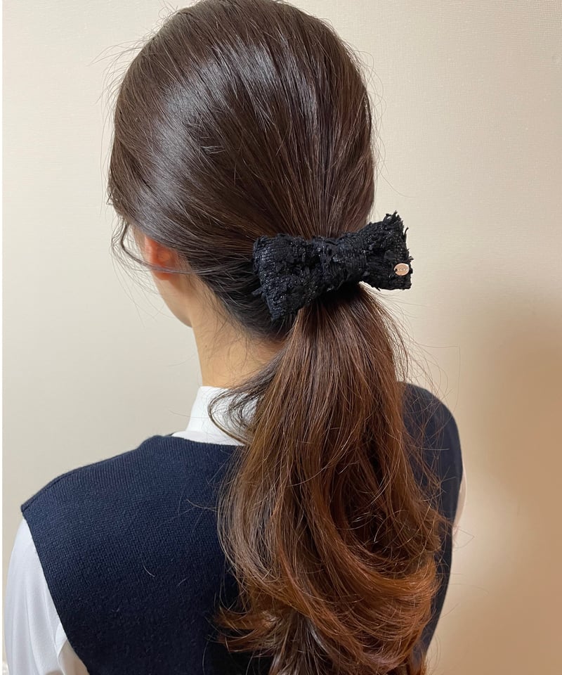 ヘアアクセサリー Tweed Ribbon Chouchou Tweed Ribbon Chouchou