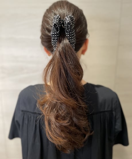 black×white texture(banana clip)