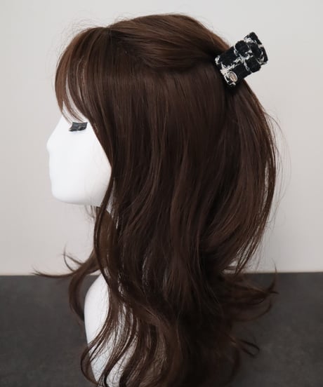 black×ivory houndstooth(mini mini clip)