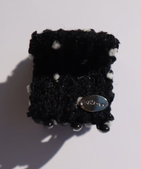black×white dot (mini mini clip)