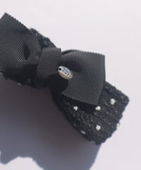 black×white dot(combination ribbon)