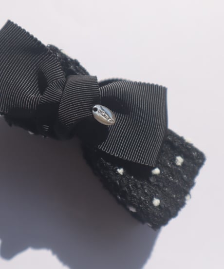black×white dot(combination ribbon)