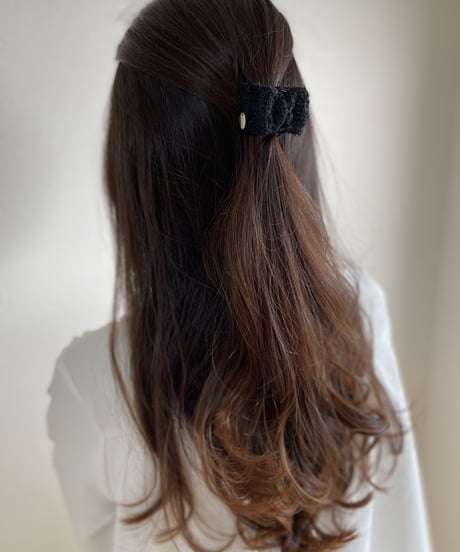 black×linelamé(mini mini clip)