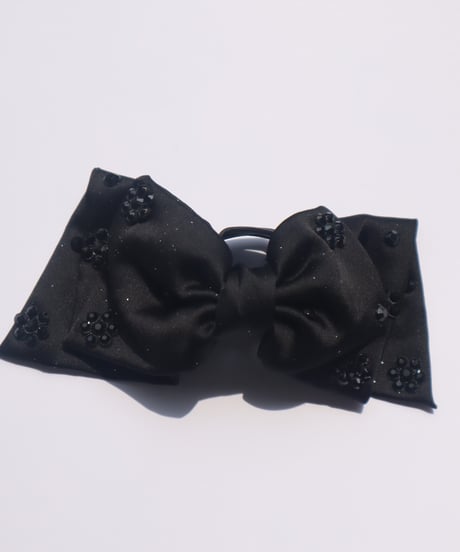 black silhouette ribbon(clip)