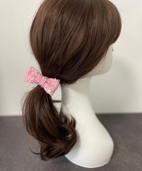 peach pink×lamé(chouchou)