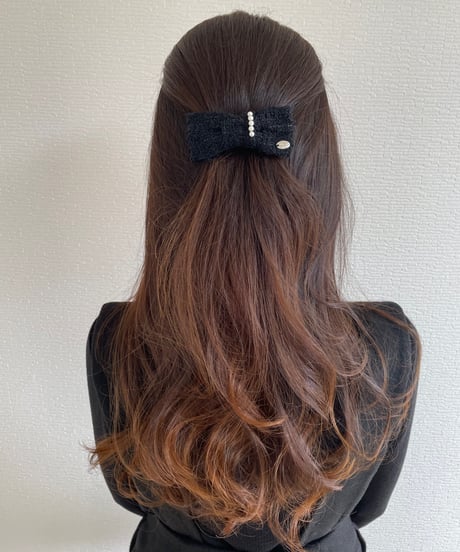 cotton  Pearl 5×black×linelamé(barrette)
