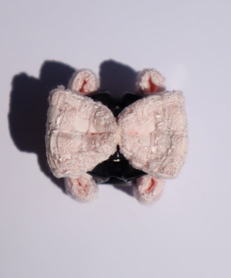 milky pink(mini mini ribbon clip)