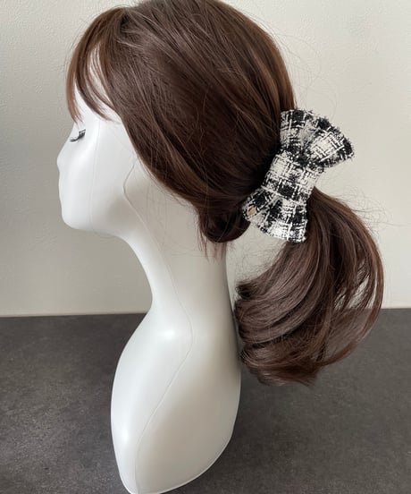 White×laméblack(banana clip)