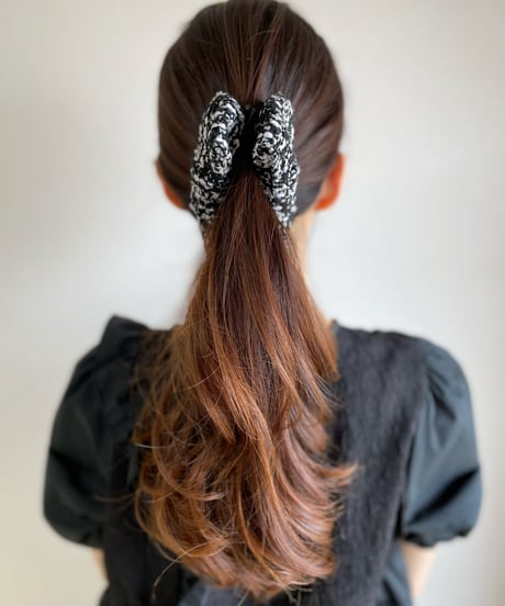 black×silver white(banana clip)