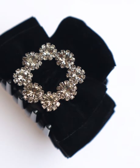 velvet bijou double ribbon (vance clip mini)