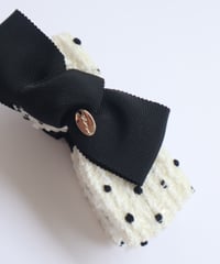 black×ivory white×black dot(combination ribbon)