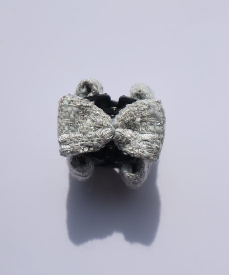 lightgray ×silver(mini mini ribbon clip)