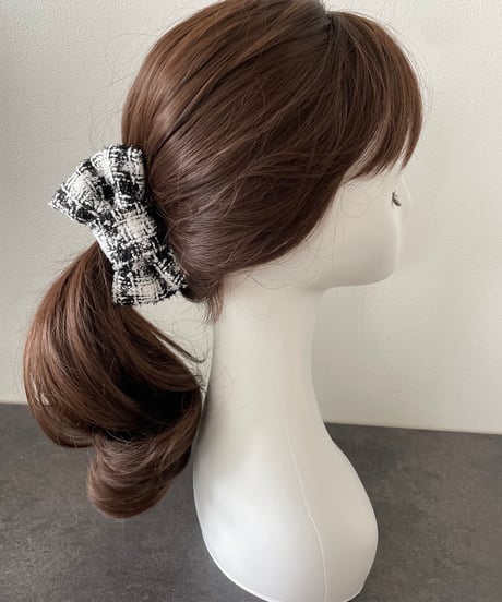 White×laméblack(banana clip)