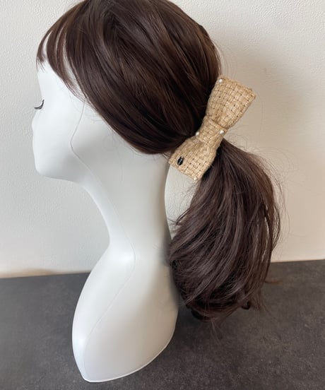 cotton pearl×jute(smart banana clip)