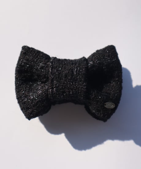 black×silver lamé(banana clip)