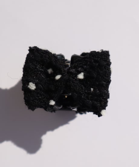 black×white dot (mini mini clip)