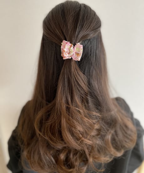 white×green×pink (mini mini clip)