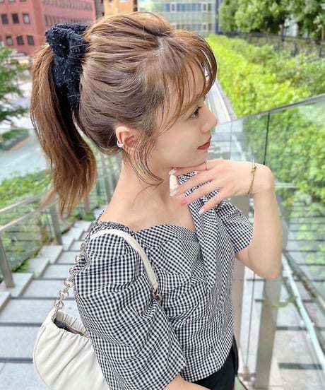 leopard  tweed black(banana clip)