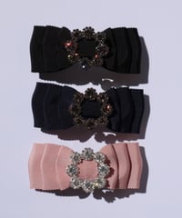 bijou triple ribbon(barrette)