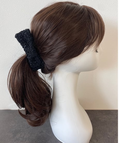 black× lamé russell fringe(smart banana clip)