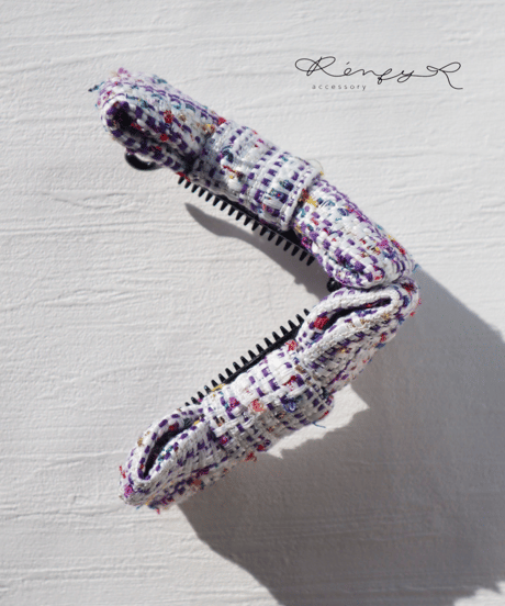 purple×white(banana clip)