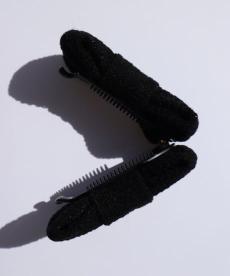 black×laméblack(banana clip)