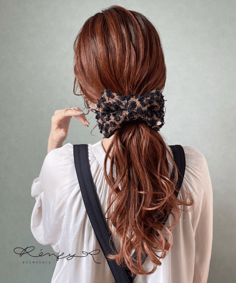 leopard  tweed brown(banana clip)