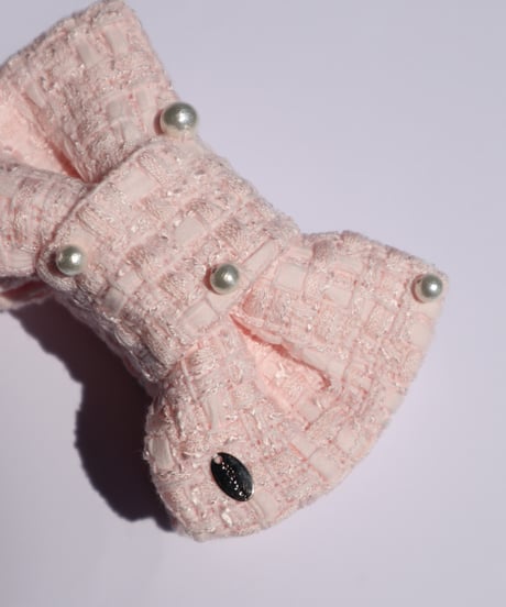 cotton pearl×milky pink  (banana clip)