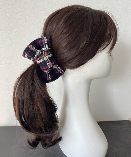black× red white check(banana clip)