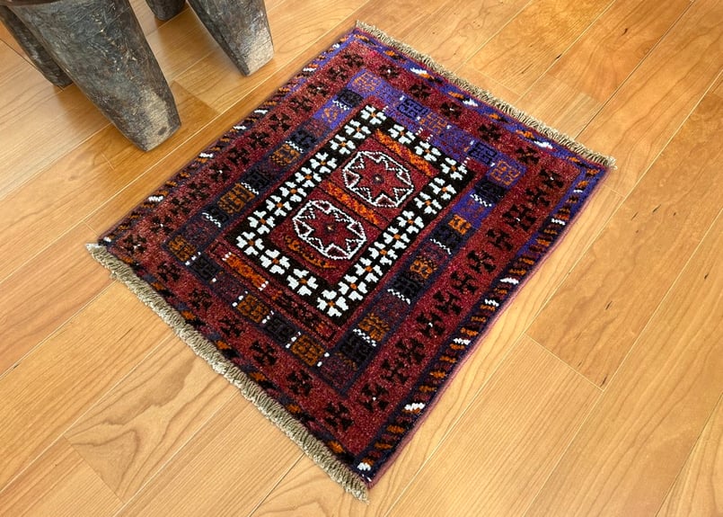 送料無料】アフガンラグ バルーチ ヴィンテージラグ トライバルラグ