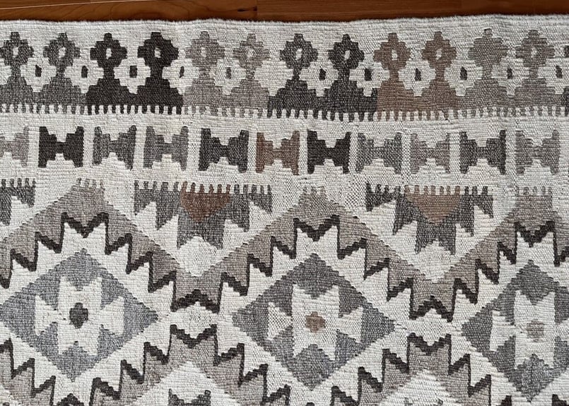 売れてます 新品 トルコ産 Amart kilim 180×120 ウール100% - ラグ