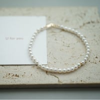【U for you】18K ベビーパールブレスレット