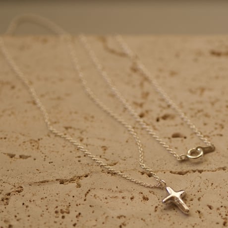 【charm】silver cross necklace (S)