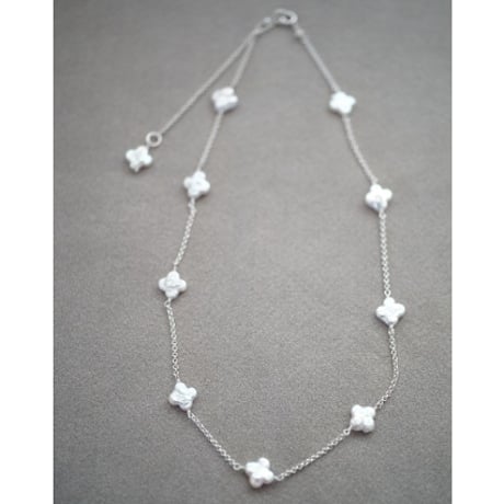 【drop】silver925 フラワーケシネックレス