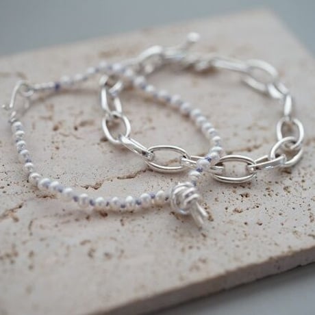 【knot】silver925 knot bracelet  ３