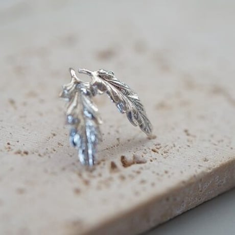 【charm】silver leaf pierce 1