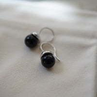 【colors】 silver925 天然石の１粒ピアス ２