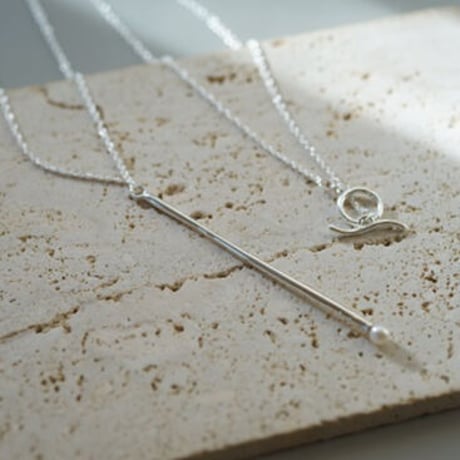 ＜受注オーダー＞one (bubble silver necklace）