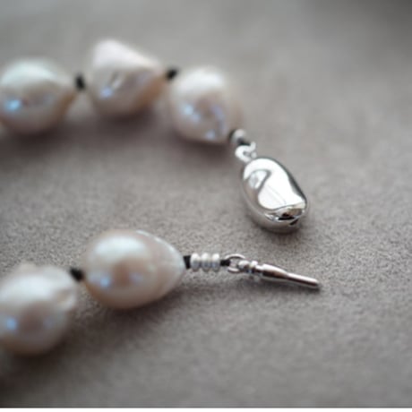 【seasons】silver925 オイスターバロックプリンセスネックレス