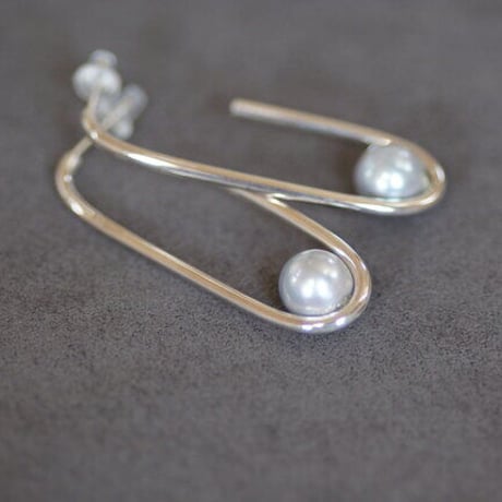 【one】 oval pierce (gray)