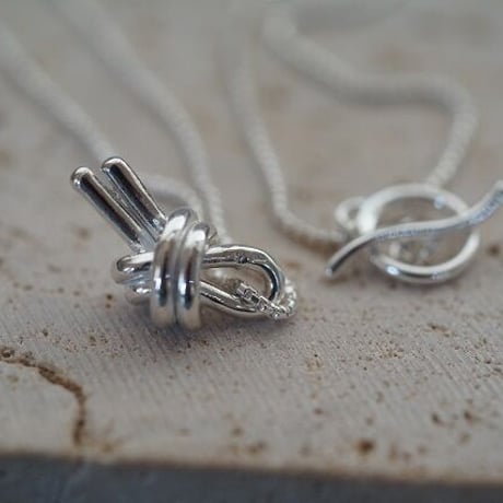 【knot】silver925 knot necklace