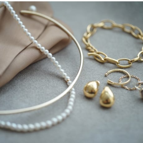 ＜受注オーダー＞one (pearl neckcuff)
