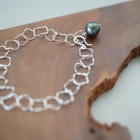 【chain】silver925 ウェーブチェーンブレスレット ２